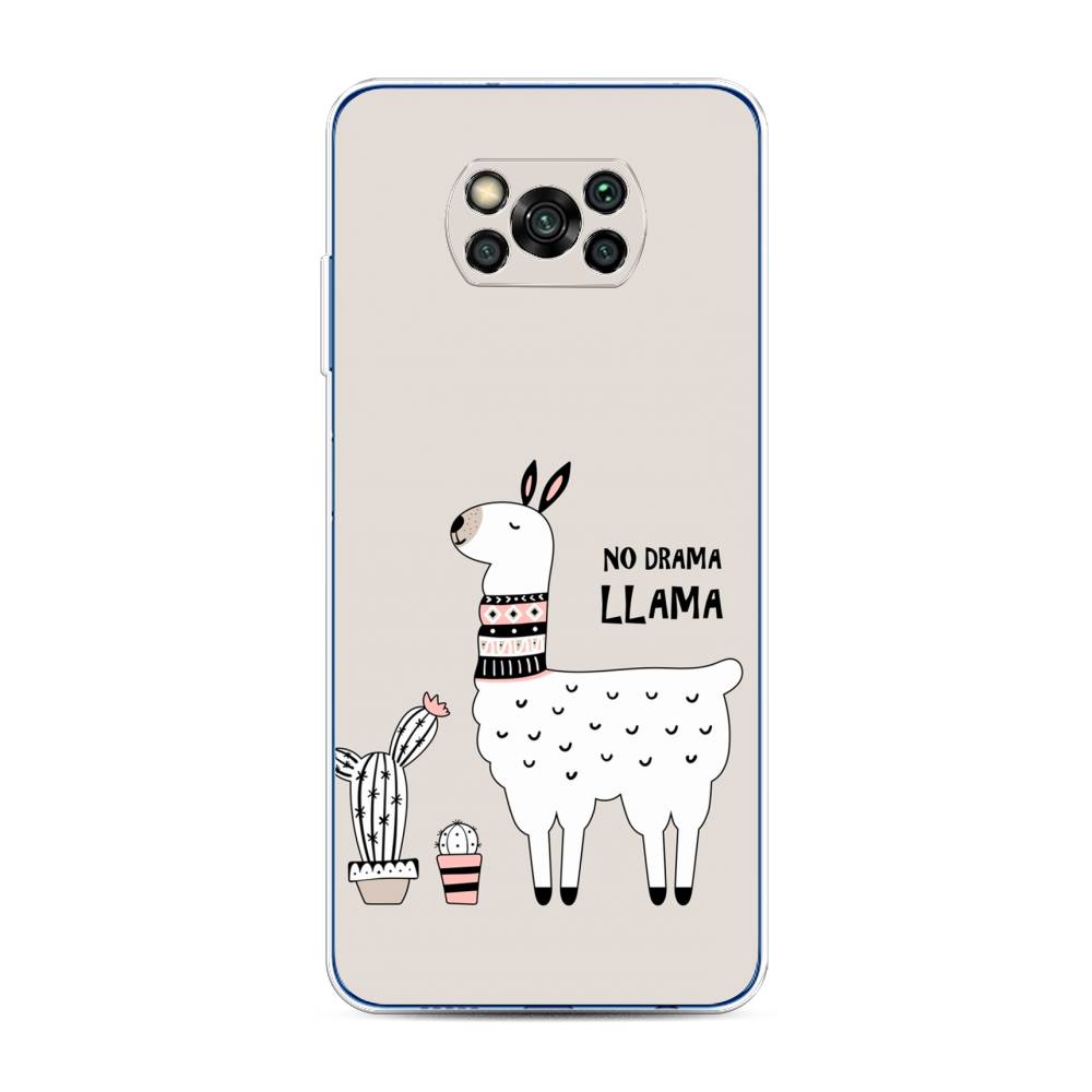 

Чехол Awog на Poco X3/X3 Pro "No drama LLama", Разноцветный, 39250-2