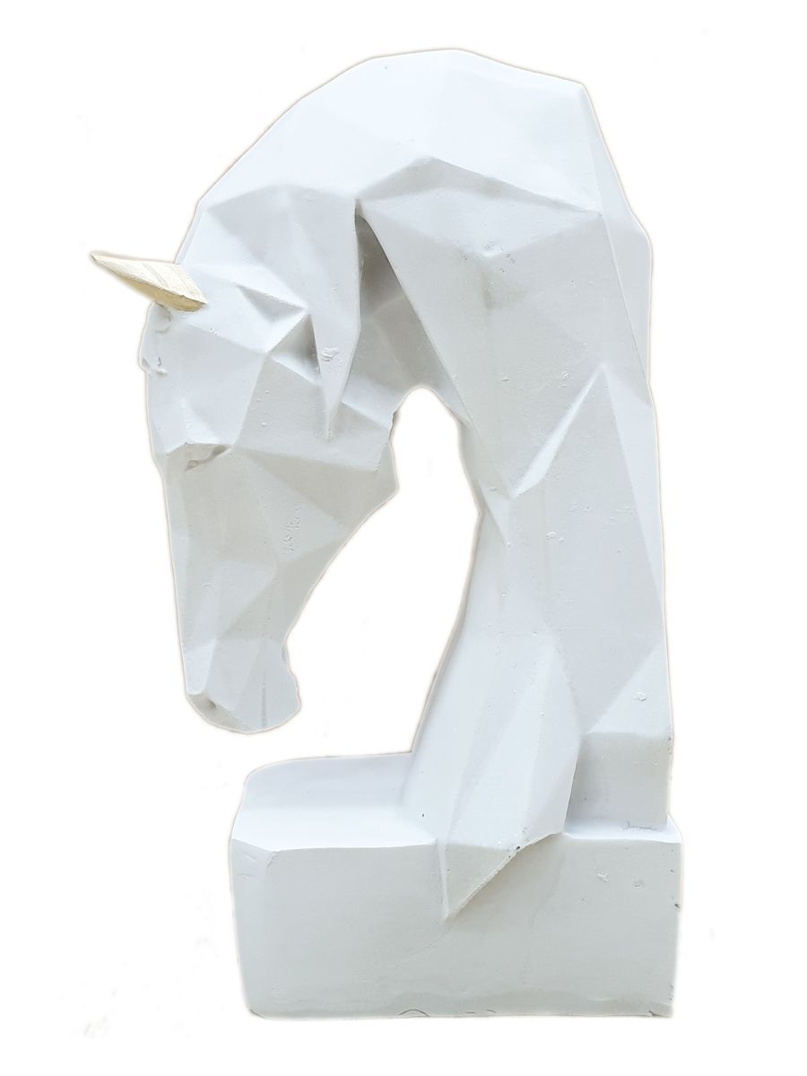 Статуэтка искусственный камень O.M.S. Collection лошадь C-0103-WHT