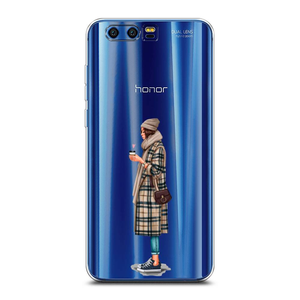 

Чехол на Honor 9 "Утренний кофе", Коричневый;бежевый, 62450-6