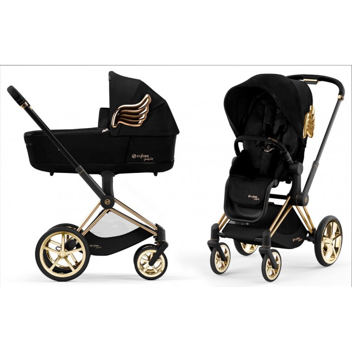 

Коляска 2 в 1 Cybex PRIAM IV Jeremy Scott Wings Black, IV-JS-2v1