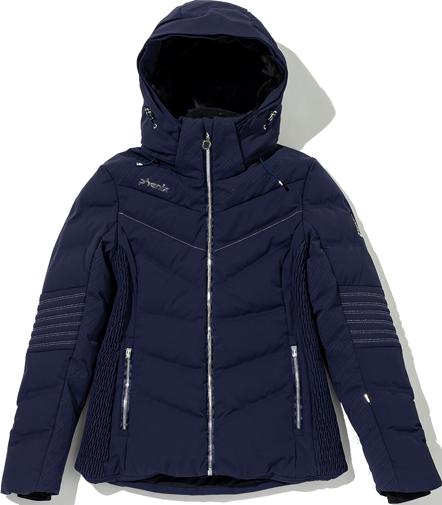 фото Горнолыжная куртка phenix emerald down jacket + мех енот (bk2) (21/22) (синий)