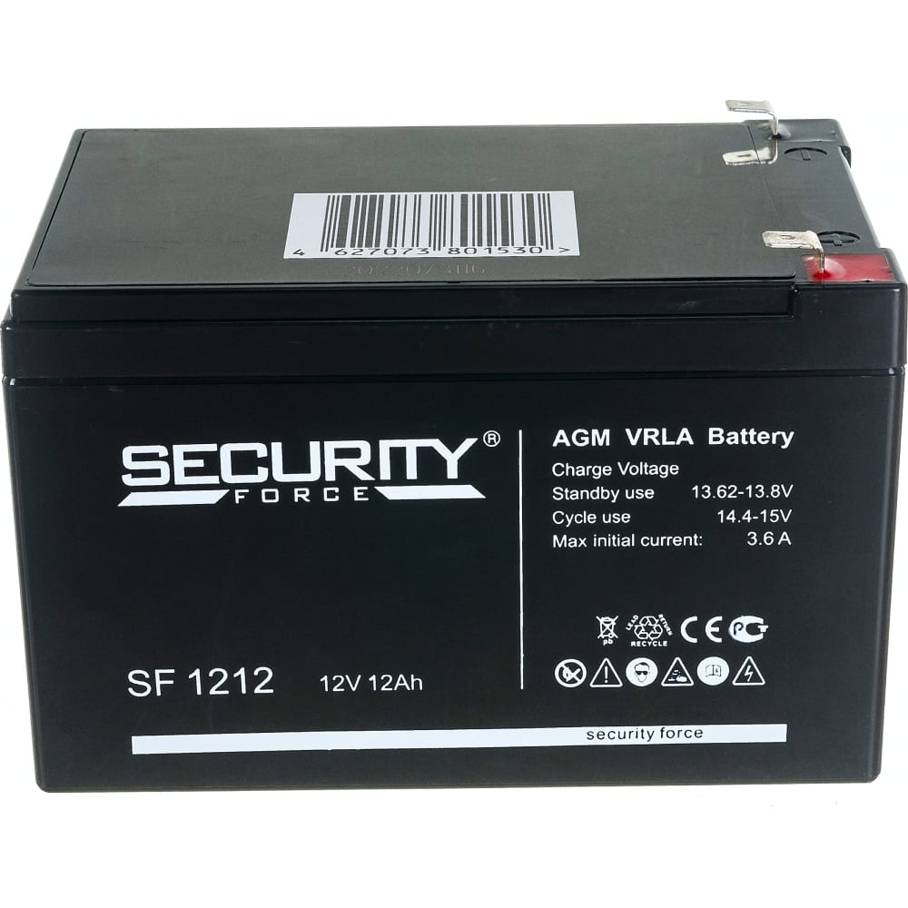 Аккумулятор для ИБП Security Force SF 1212 12 Ач 12 В SF--1212 3081₽