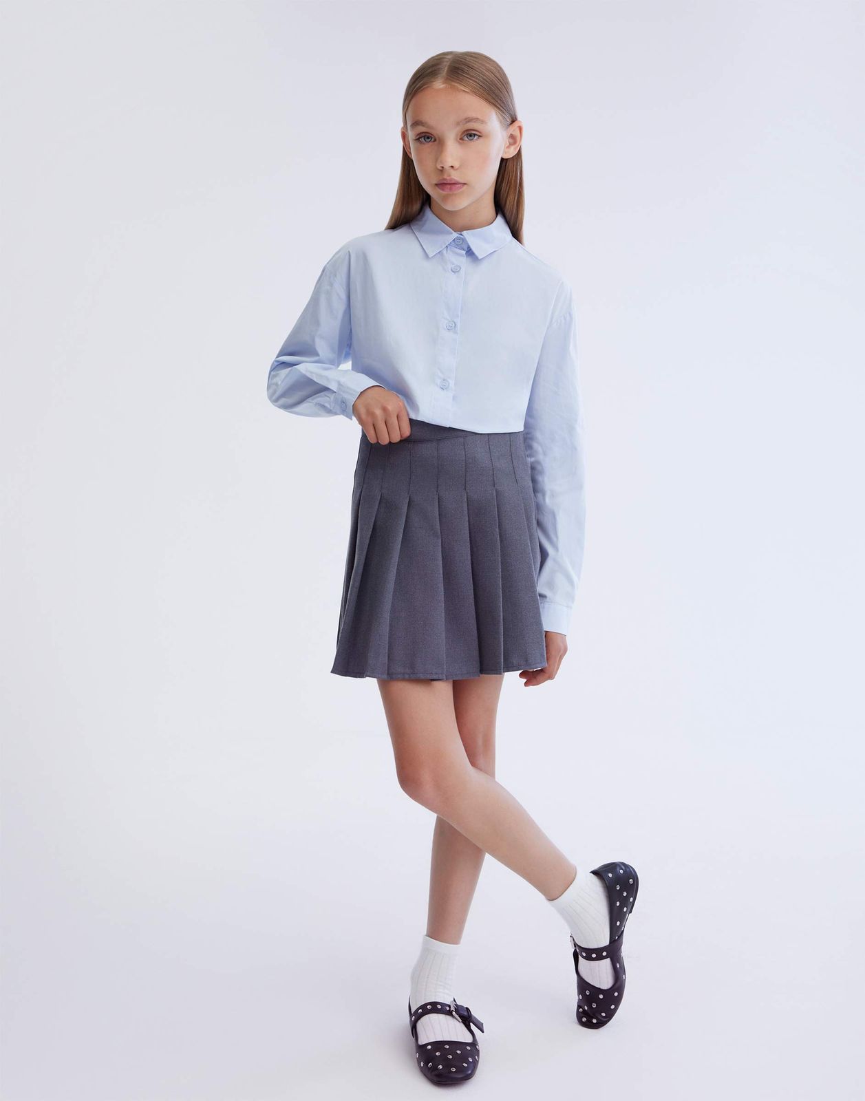 

Юбка для девочки Gloria Jeans GSU001274 серый 12-13л/158, GSU001274