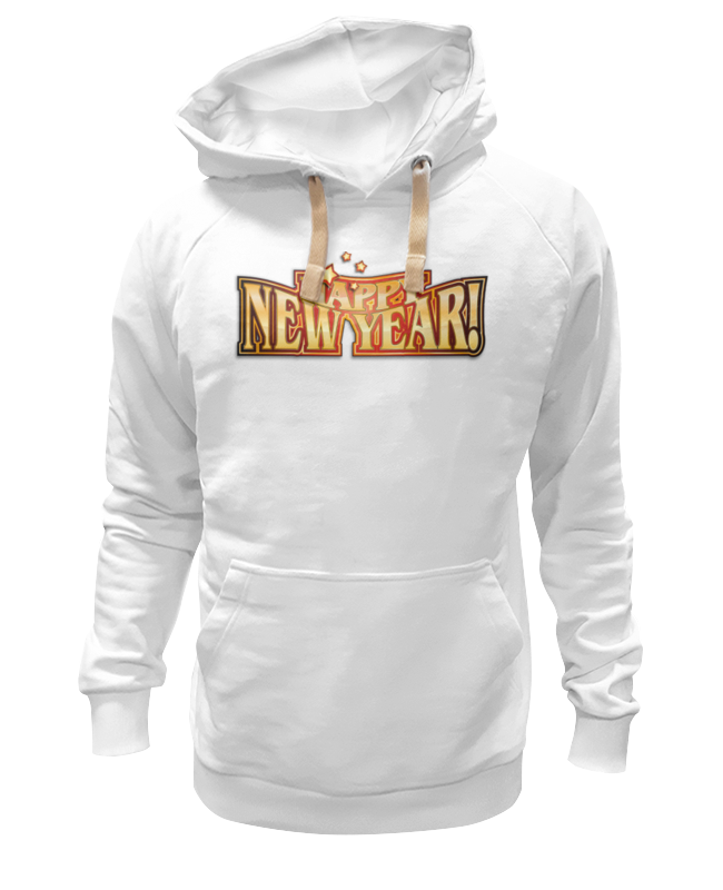 Толстовка унисекс Printio Happy new year! белая S