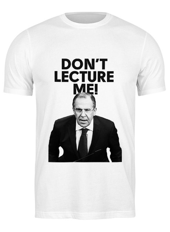 

Футболка мужская Printio Don't lecture me! lavrov белая XL, Белый, Don't lecture me! lavrov