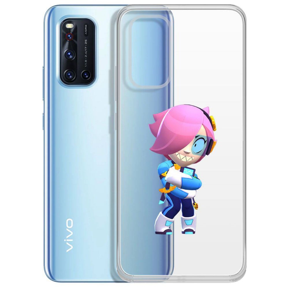 

Чехол-накладка Brawl Stars-Колетт Навигатор для Vivo V19, Прозрачный