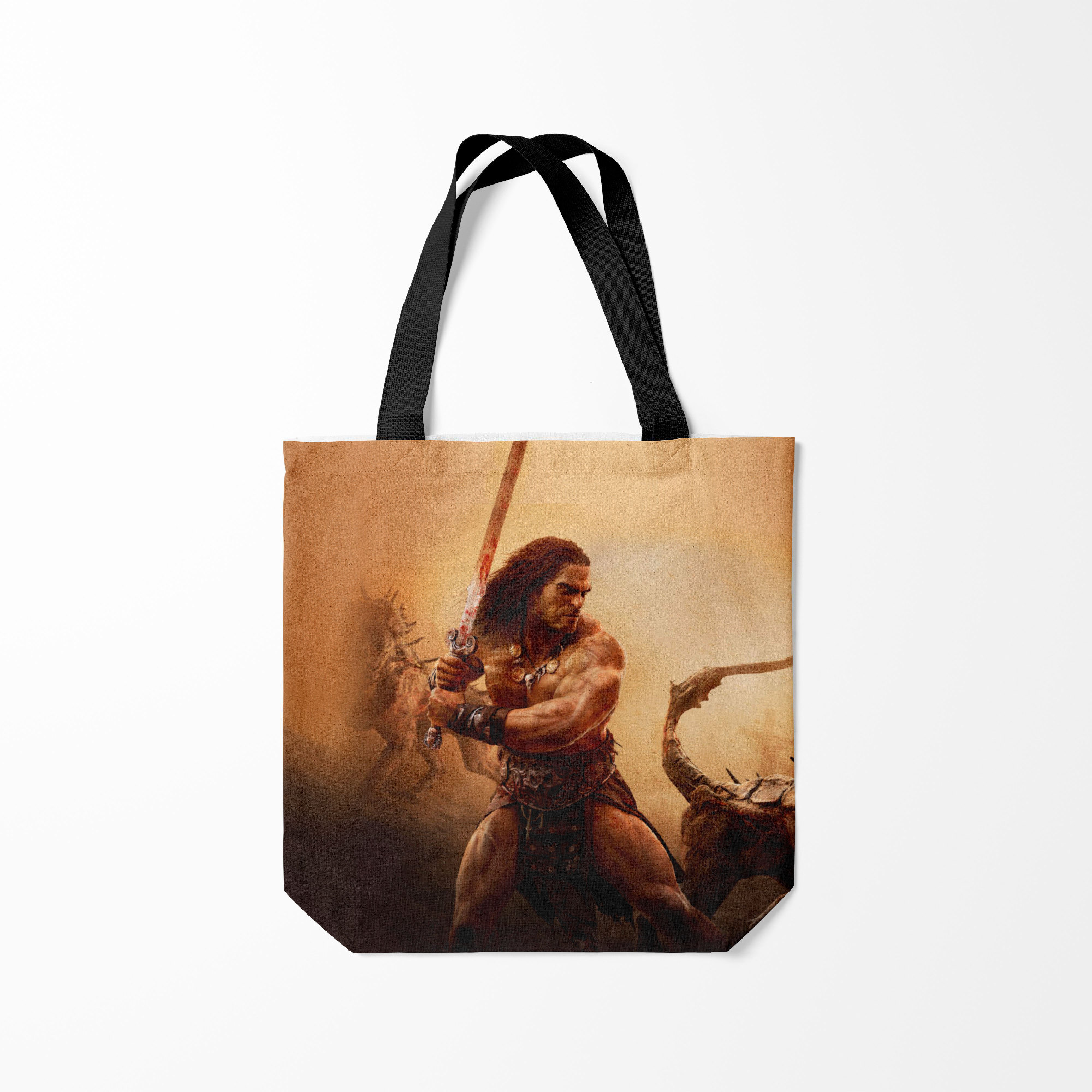 

Сумка шoппер унисекс Burnettie Conan Exiles Conan Хайбория Аканна Конан, коричневый, Conan Exiles Conan Хайбория Аканна Конан