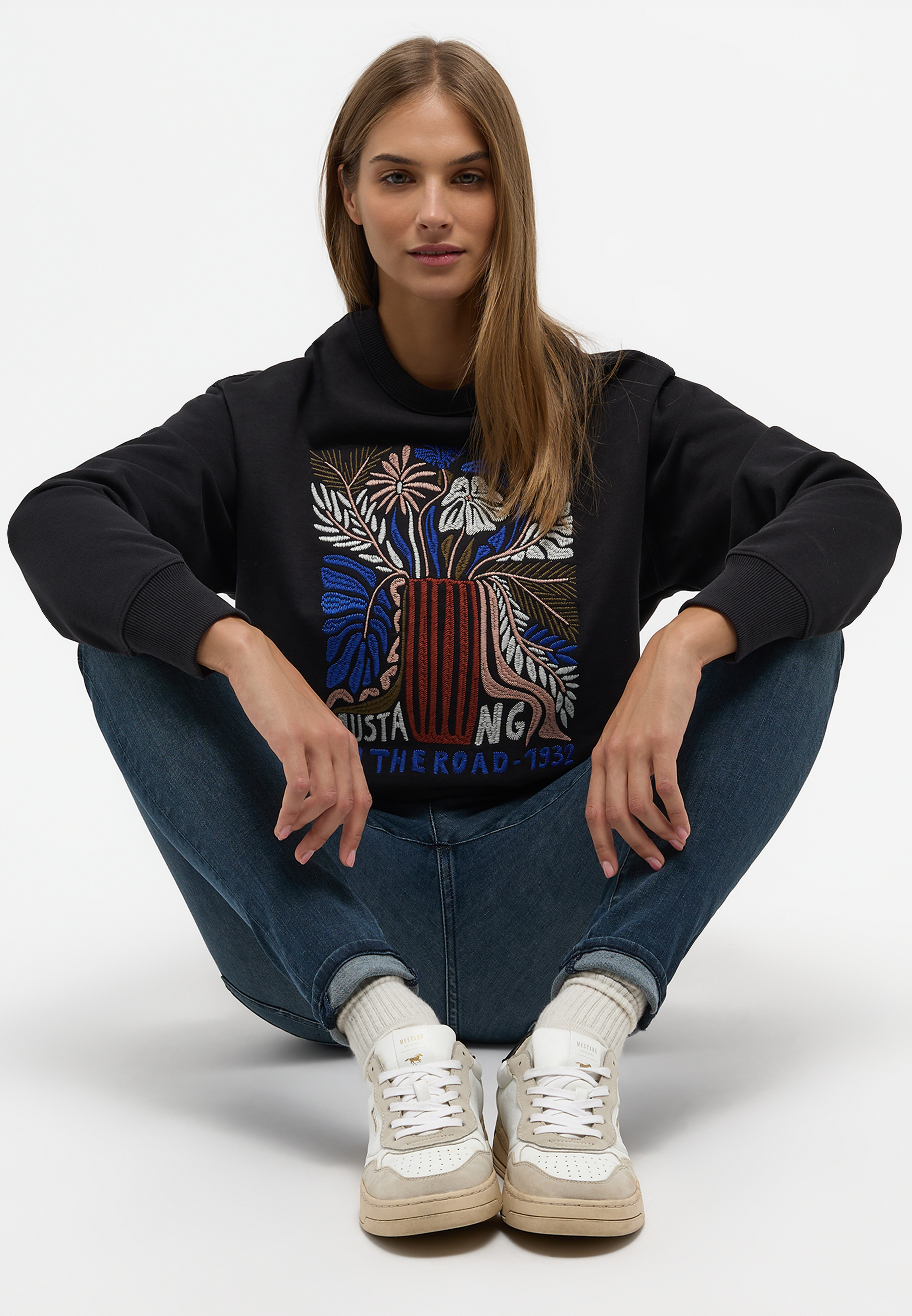 Свитшот женский Mustang 1014476-4137 синий L
