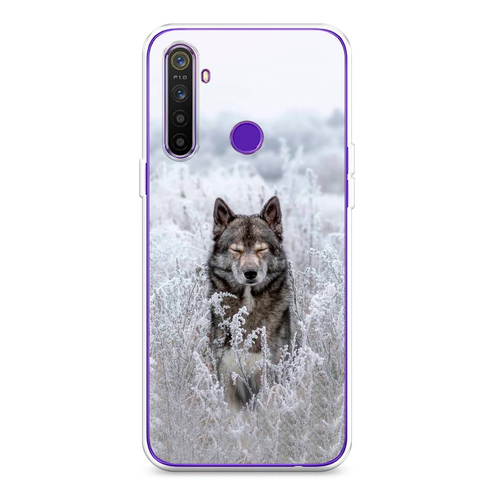 

Чехол Awog на Realme 5 "Волк в поле", Разноцветный, 251550-1