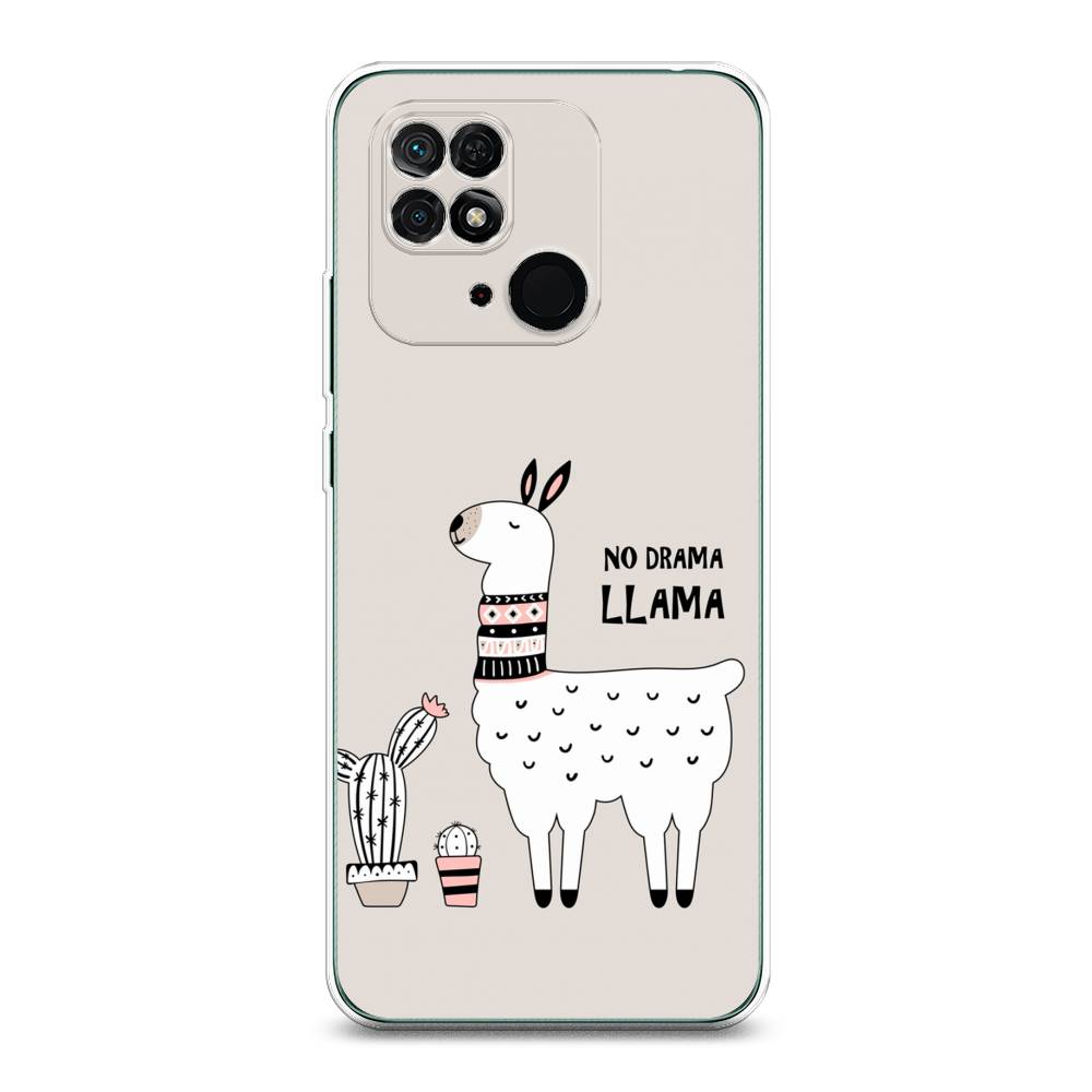 

Чехол Awog на Xiaomi Redmi 10C "No drama LLama", Разноцветный, 313450-2