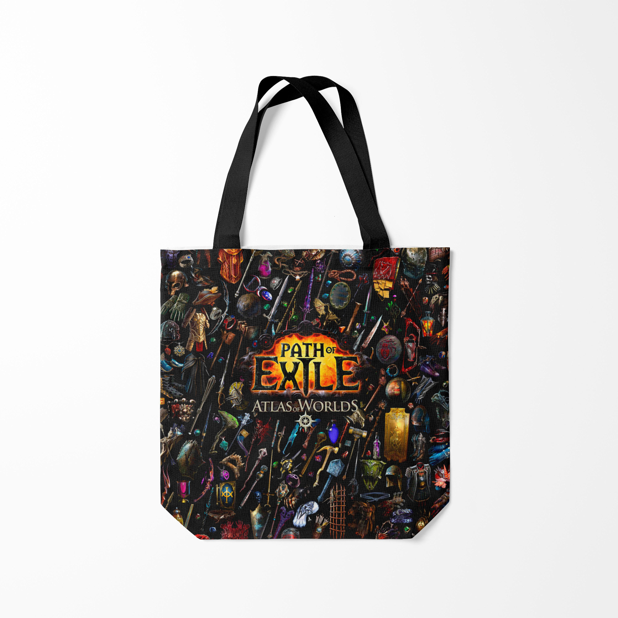 

Сумка шoппер унисекс Burnettie Path of Exile, черный, Path of Exile