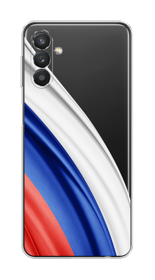 

Чехол на Samsung Galaxy A13 5G/A04s "Флаг России уголок", Белый;синий;красный;прозрачный, 2104150-1