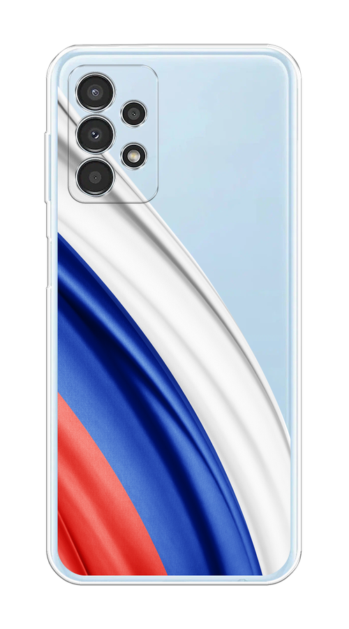 

Чехол на Samsung Galaxy A13 4G "Флаг России уголок", Белый;синий;красный;прозрачный, 2104850-1