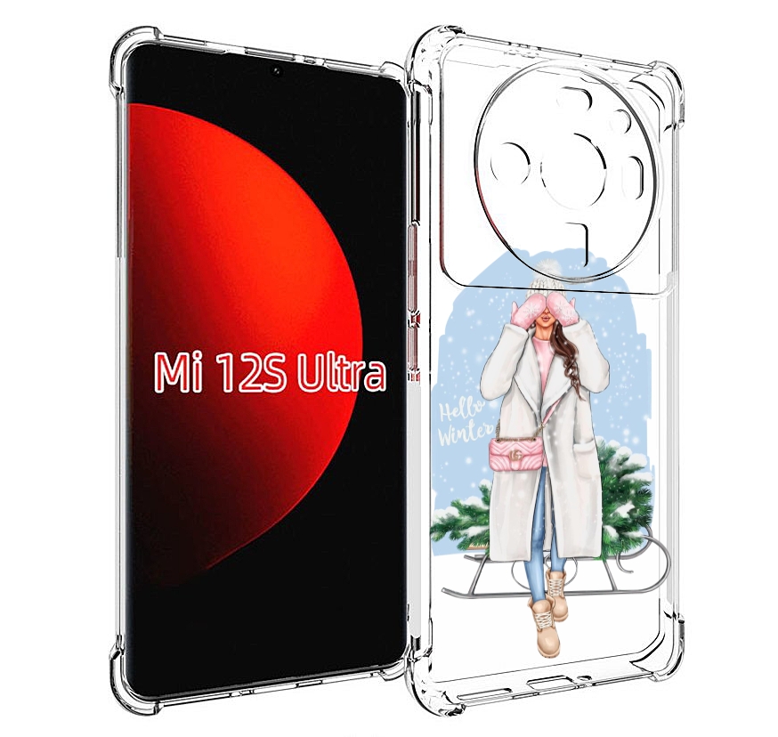 

Чехол MyPads привет-зима женский для Xiaomi 12S Ultra, Прозрачный, Tocco