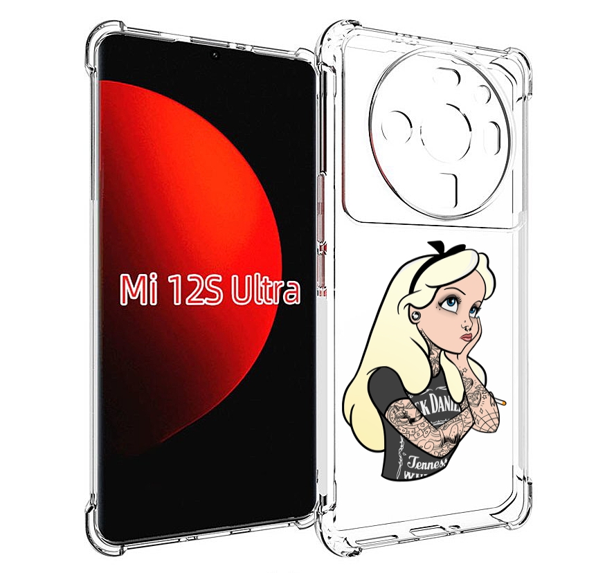

Чехол MyPads принцесса-в-татуировках женский для Xiaomi 12S Ultra, Прозрачный, Tocco