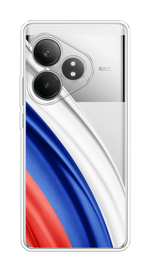 

Чехол на Realme GT Neo 6 SE "Флаг России уголок", Белый;синий;красный;прозрачный, 2516850-1