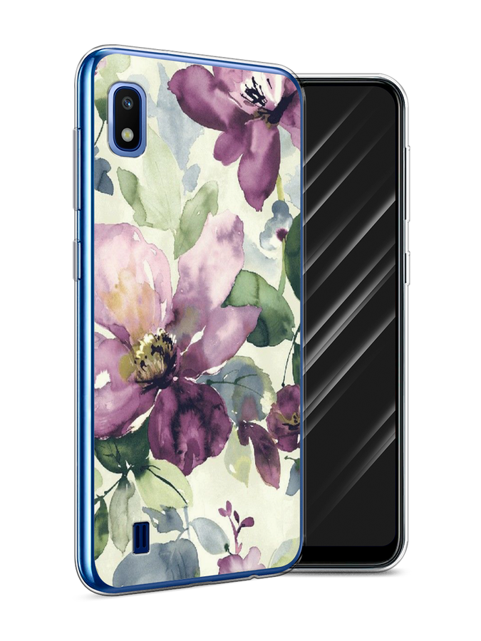 

Чехол Awog на Samsung Galaxy A10 "Сиреневые цветы-акварель", Разноцветный, 27950-10
