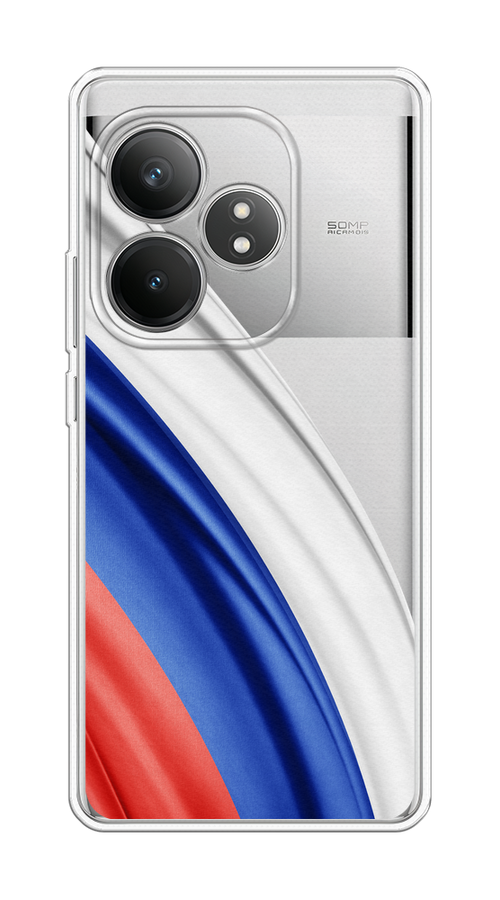 

Чехол на Realme GT 6T "Флаг России уголок", Белый;синий;красный;прозрачный, 2517550-1