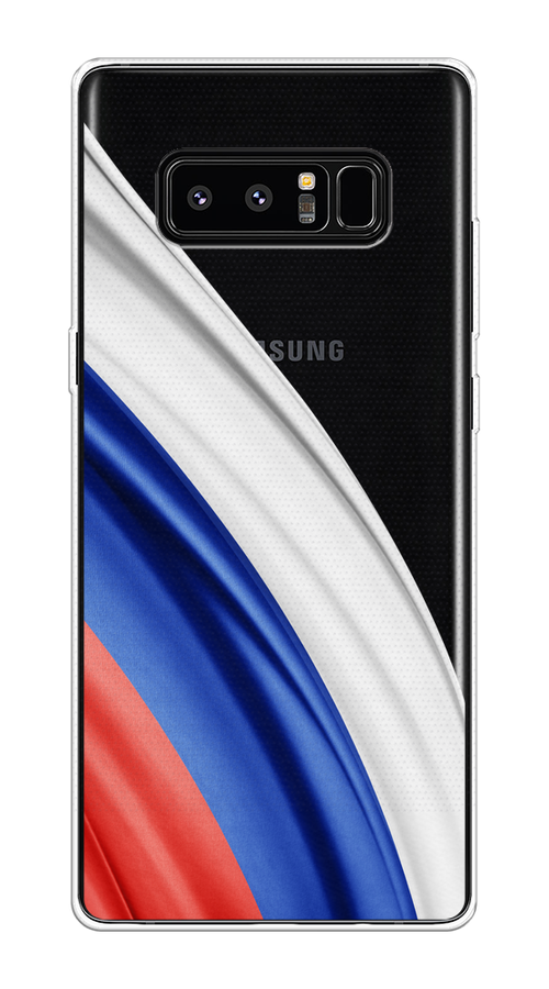 

Чехол на Samsung Galaxy Note 8 "Флаг России уголок", Белый;синий;красный;прозрачный, 25250-1