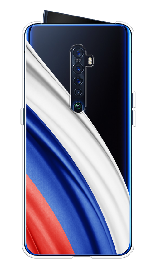 

Чехол на Oppo Reno 2 "Флаг России уголок", Белый;синий;красный;прозрачный, 253550-1