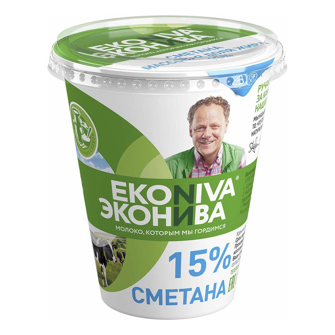 

Сметана ЭкоНива 20% 400 г
