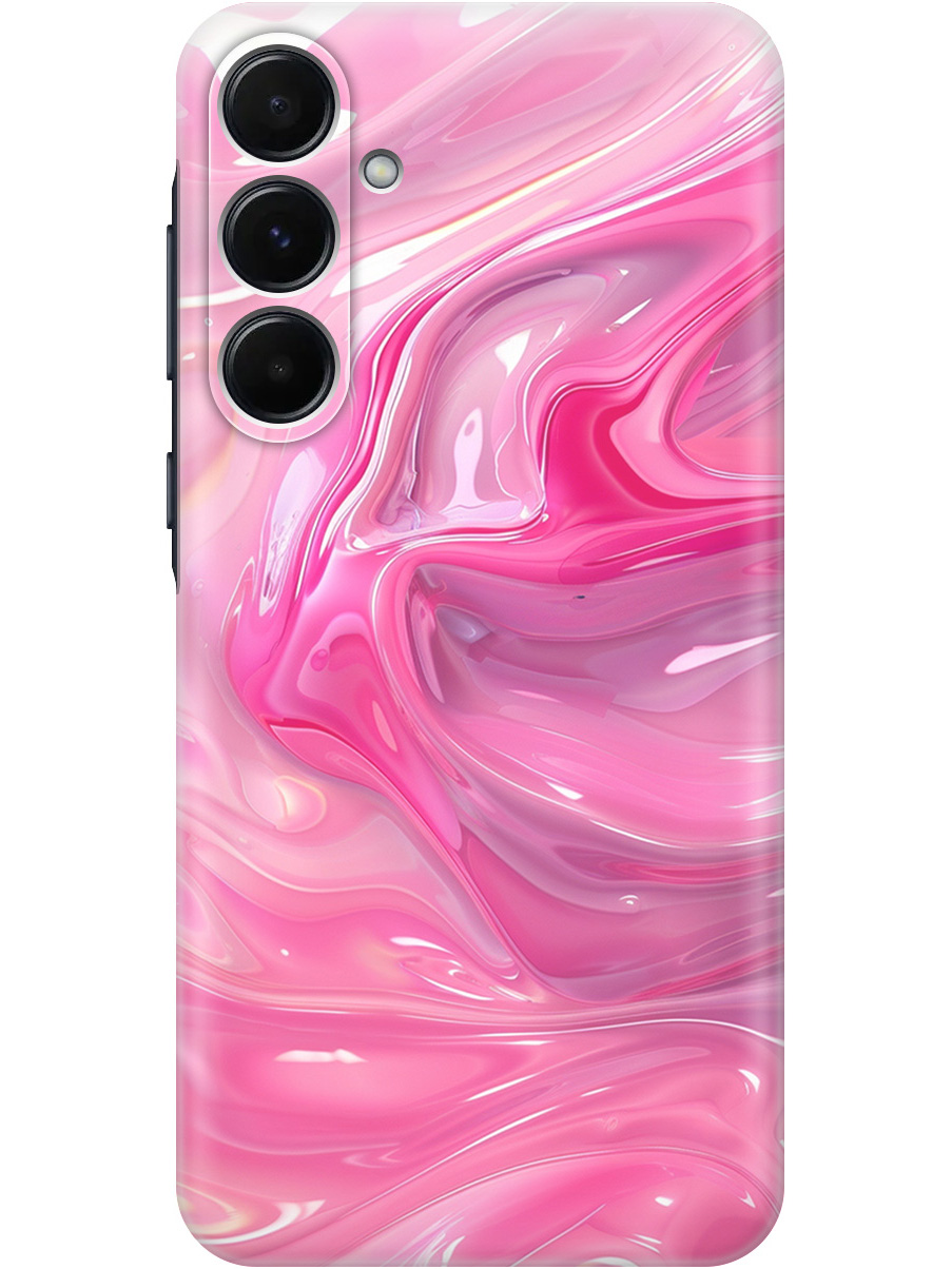 

Силиконовый чехол на Samsung Galaxy A35 с принтом "Розовые волны", Прозрачный;розовый, 780484331