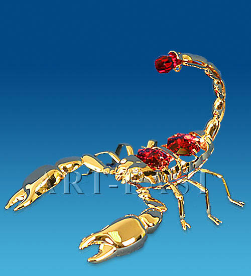 фото Фигурка скорпион с цв.кр. (юнион) ar-3911/ 1 113-60307 crystal temptations