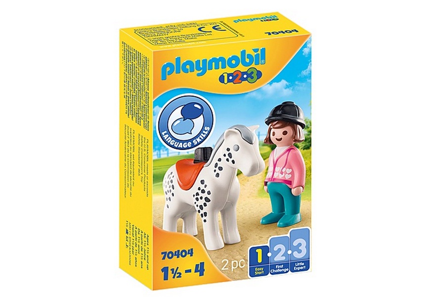 фото Конструктор playmobil всадник с лошадью 70404