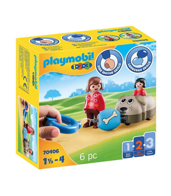 

Конструктор Playmobil Автомобиль собака 70406