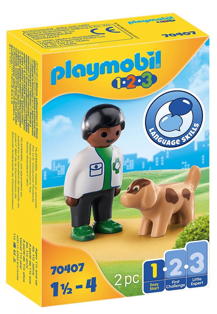 

Конструктор Playmobil Ветеринар с собакой 70407