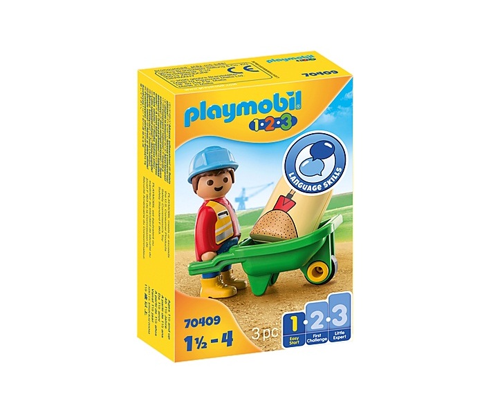 

Конструктор Playmobil Строитель с тачкой 70409