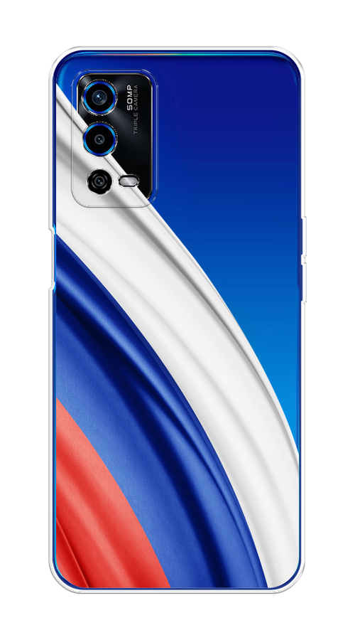 

Чехол на Oppo A55 4G "Флаг России уголок", Белый;синий;красный;прозрачный, 259150-1