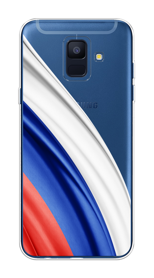 

Чехол на Samsung Galaxy A6 "Флаг России уголок", Белый;синий;красный;прозрачный, 25950-1