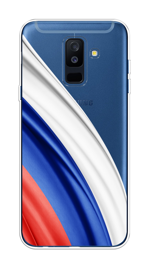 

Чехол на Samsung Galaxy A6 Plus "Флаг России уголок", Белый;синий;красный;прозрачный, 26050-1