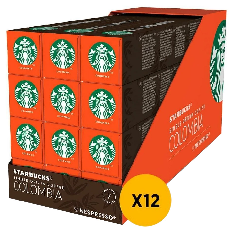 Кофе в капсулах Starbucks Single-Origin Colombia для Nespresso 120 порций (10 капс х 12уп)