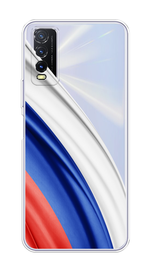 

Чехол на Vivo Y20 "Флаг России уголок", Белый;синий;красный;прозрачный, 263650-1