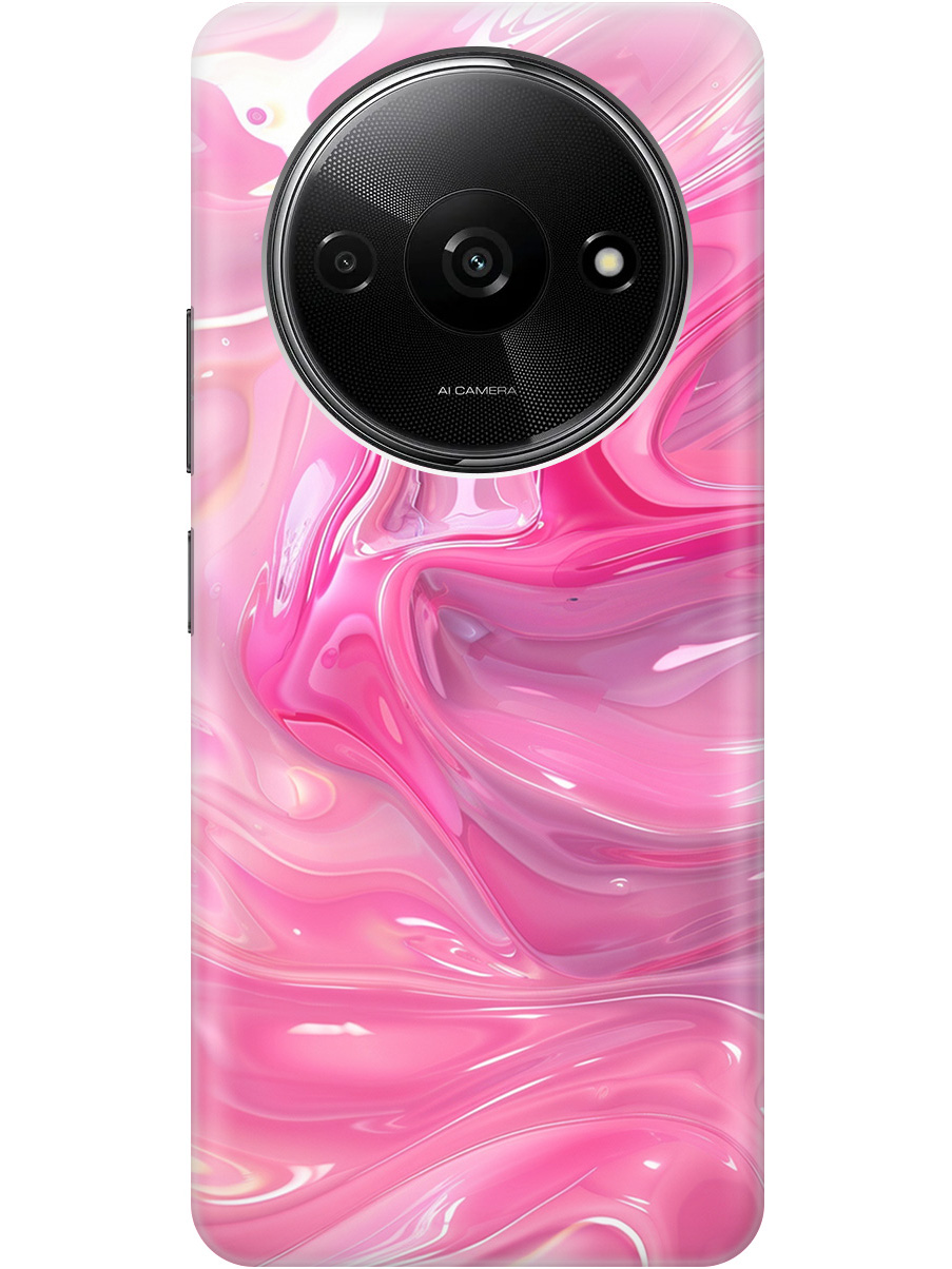 

Силиконовый чехол на Xiaomi Redmi A3 / Poco C61 с принтом "Розовые волны", Прозрачный;розовый, 780484031