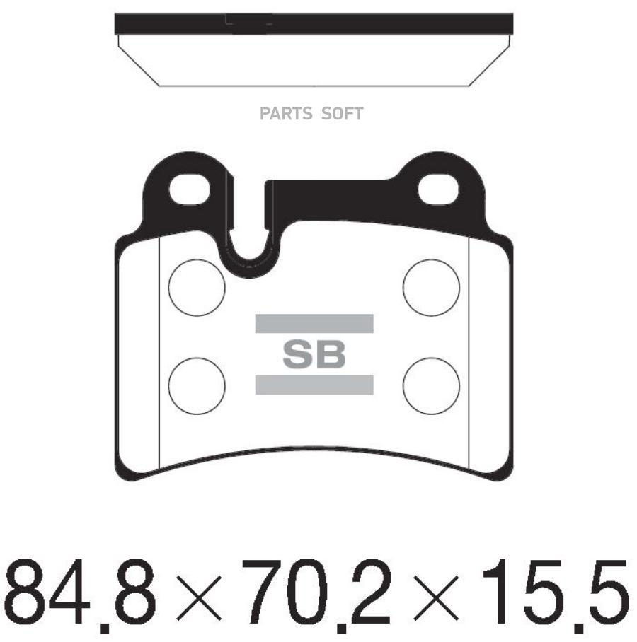 

Тормозные колодки Sangsin brake задние sp2232