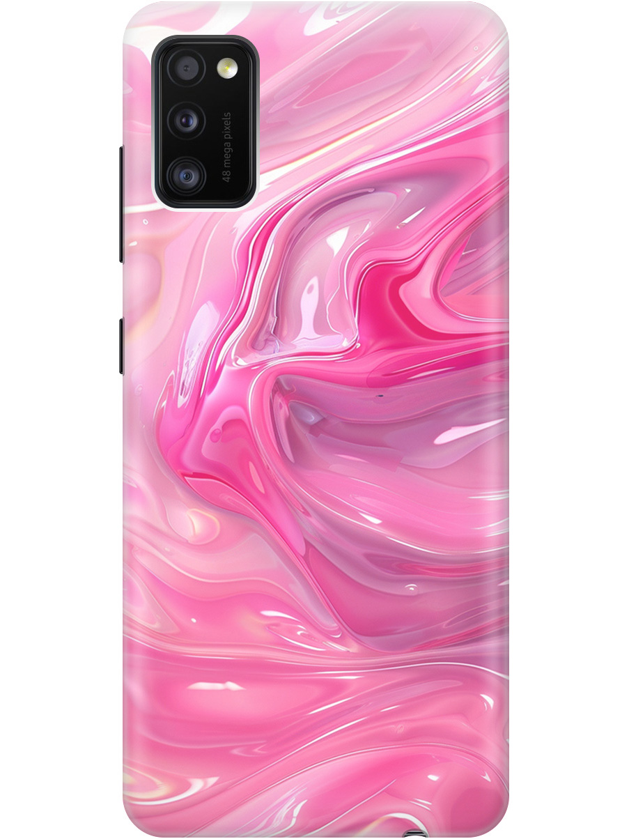 

Силиконовый чехол на Samsung Galaxy A41 с принтом "Розовые волны", Прозрачный;розовый, 722821031