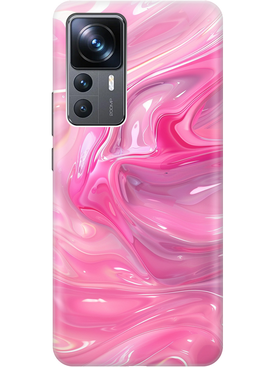 

Силиконовый чехол на Xiaomi 12T / 12T Pro с принтом "Розовые волны", Прозрачный;розовый, 762091931