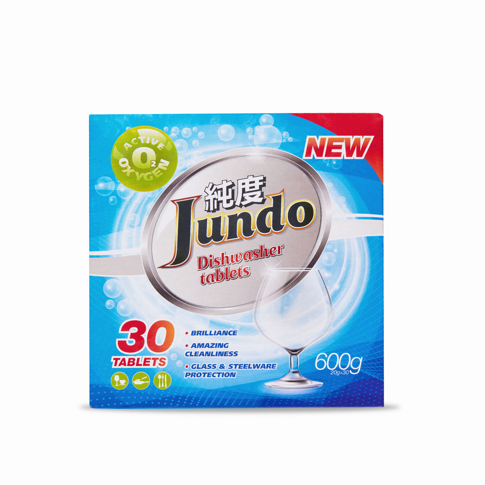 

Таблетки для посудомоечных машин Jundo Active Oxygen 80404158, Active Oxygen