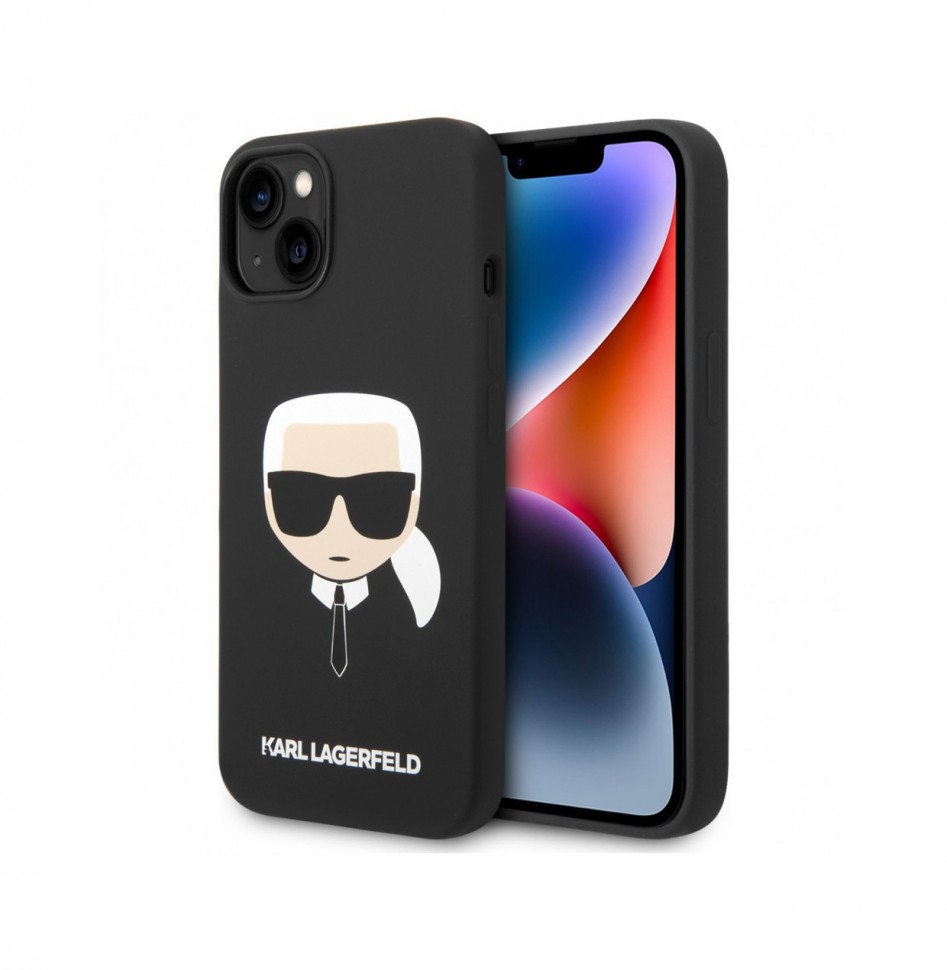 

Чехол Karl Lagerfeld Liquid silicone Karl's Head Hard для iPhone 14, Черный, Liquid silicone Karl's Head Hard