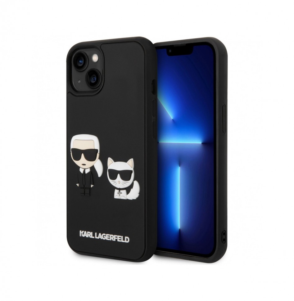 

Чехол Karl Lagerfeld 3D Rubber Karl and Choupette для iPhone 14 Plus, Черный, 3D Rubber Karl and Choupette Hard