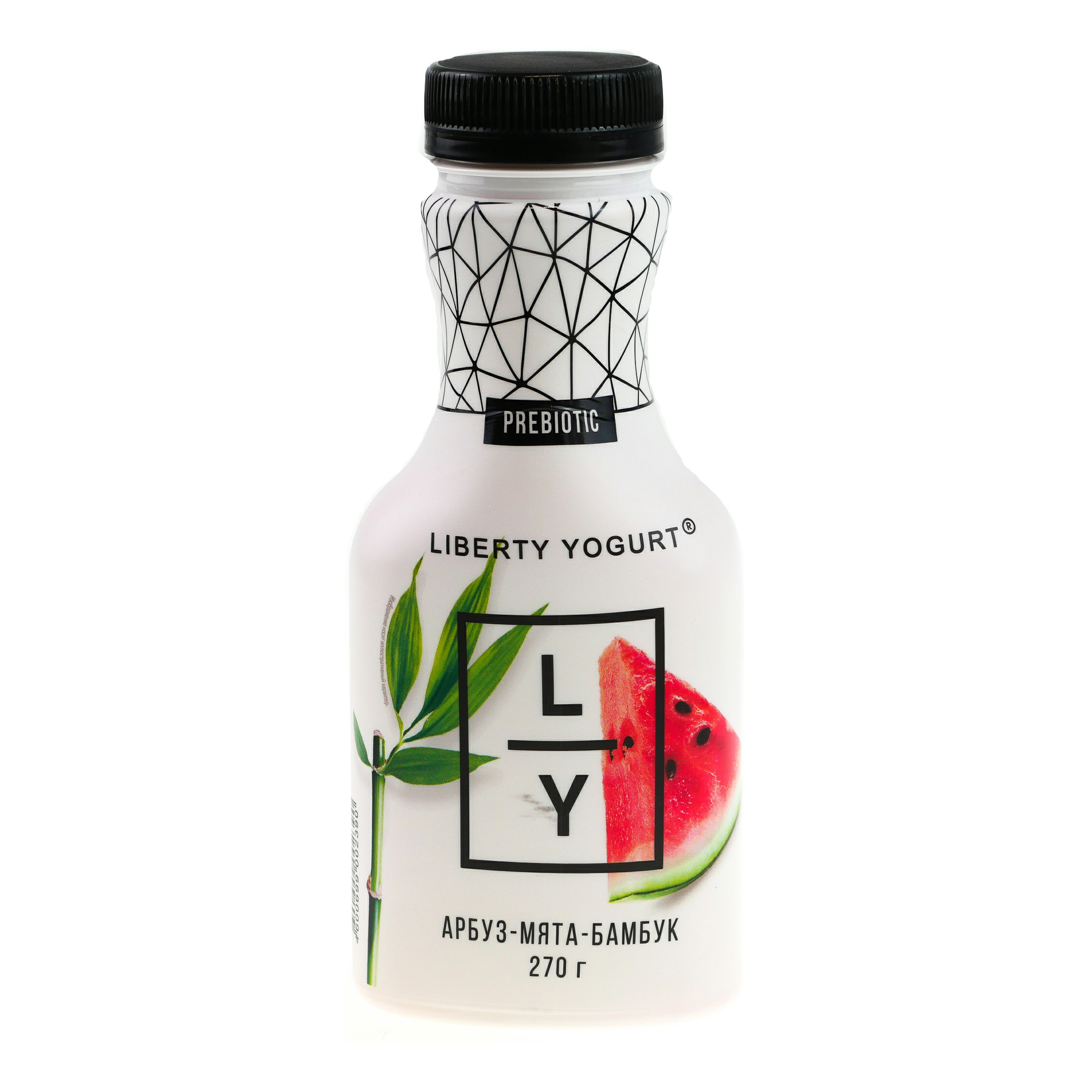 Йогурт питьевой Liberty арбуз мята бамбук 1,5%, 270 мл
