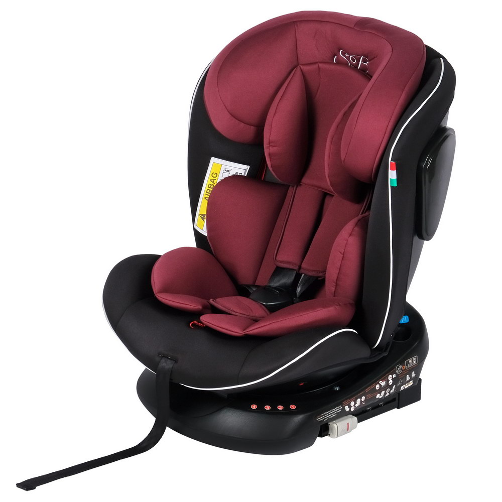 фото Автокресло группа 0123 (0-36) sweet baby crosstour 360 sps isofix wine / black