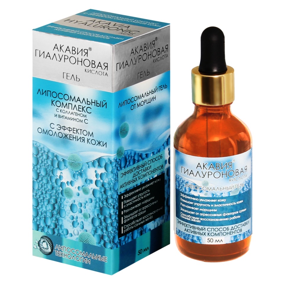 фото Липосимальный гель от морщин akavia hyaluronic acid anti-wrinkle liposomal gel 50 мл акавия®