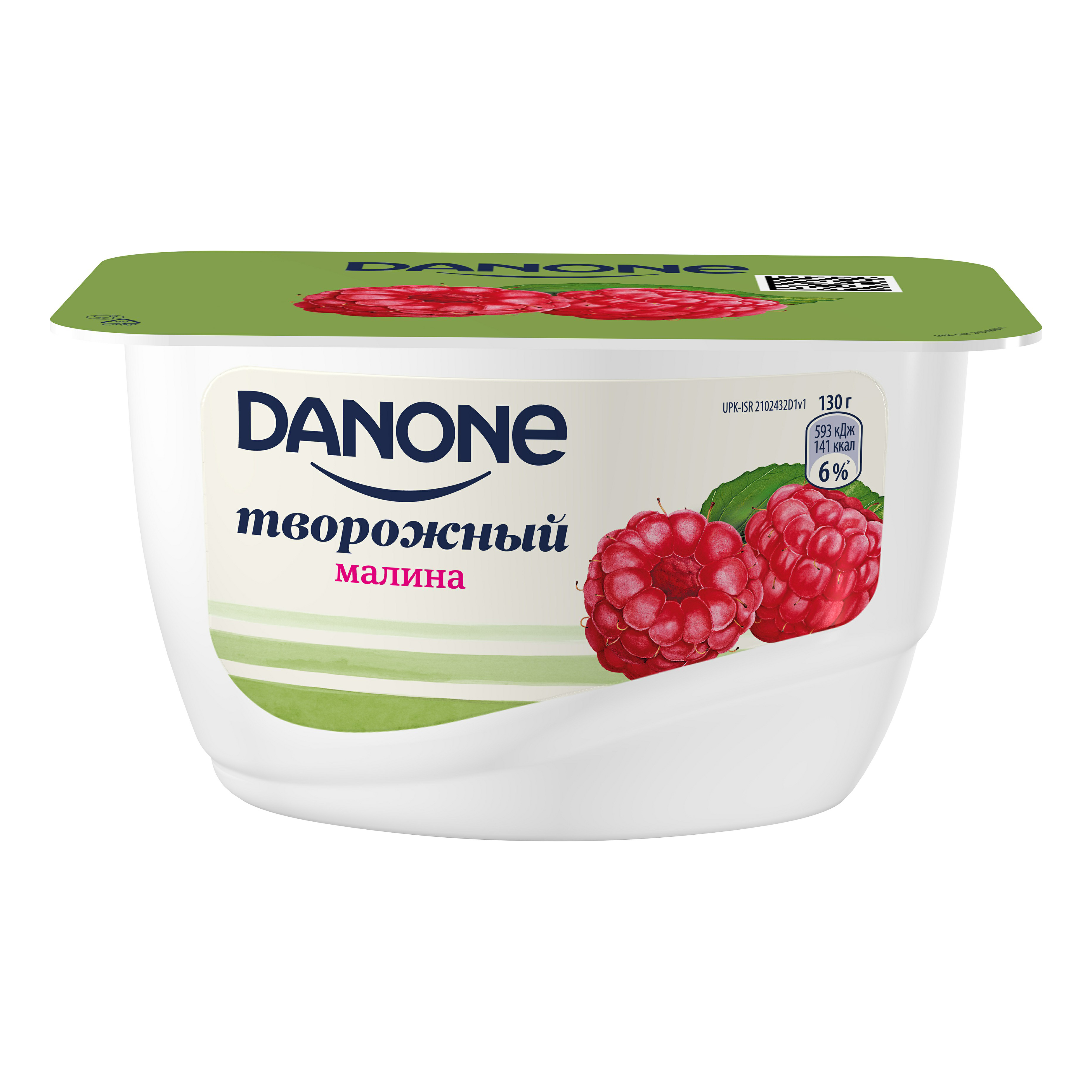 Продукт творожный Danone малина 3,6% 130 г