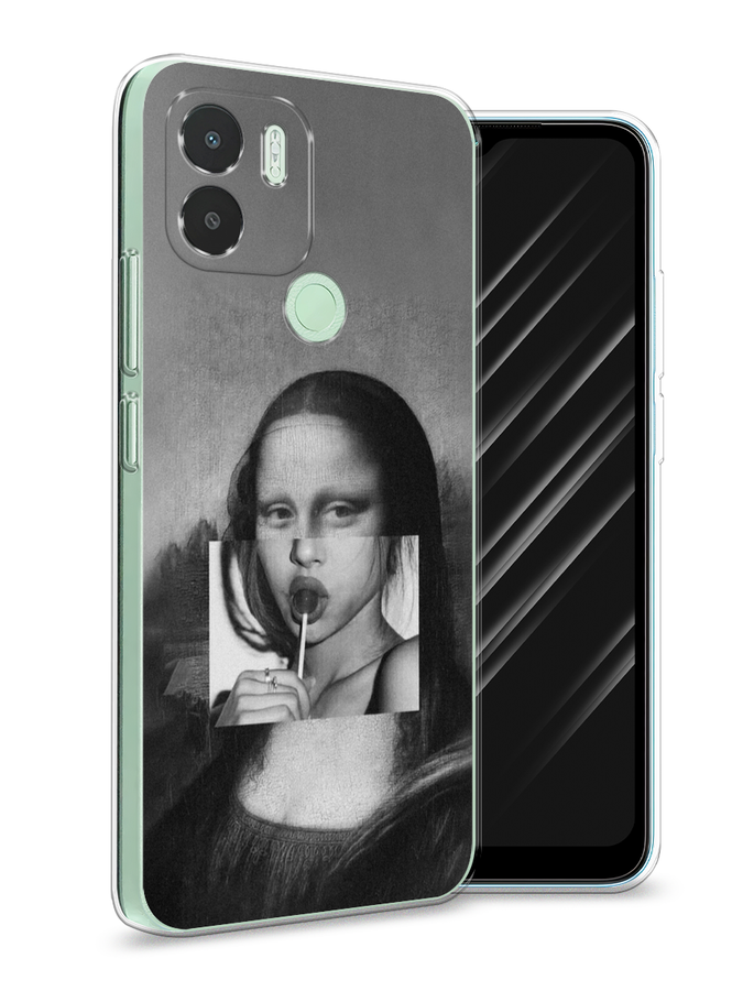 

Чехол Awog на Xiaomi Redmi A1+/Redmi A2+, Poco C51/C50 "Mona Lisa sucking lollipop", Серый, 319450-1