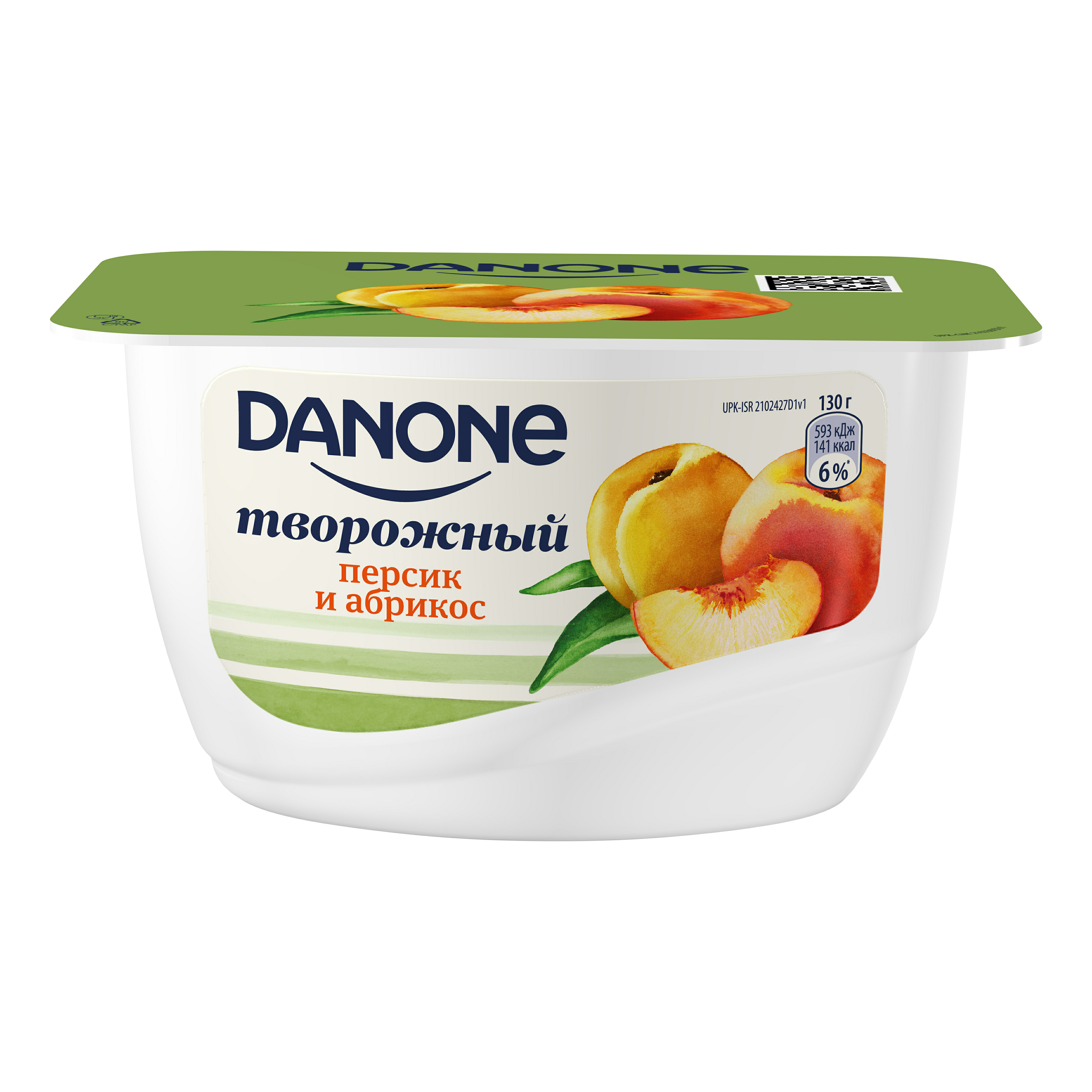 

Продукт творожный Danone персик-абрикос 3,6% 130 г