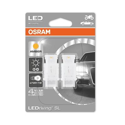 

Лампа светодиодная OSRAM PY27/7W W2.5X16Q 12V1.9W 2500K 2шт.